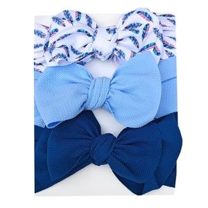 Baby Bow Set 💙 JUMBO BABY BOW HEADBANDS
